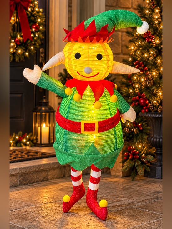 Northlight Other - Northlight 46” Lighted Christmas Elf LED Outdoor Yard Decor Rare